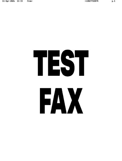 Fax from +120*****874