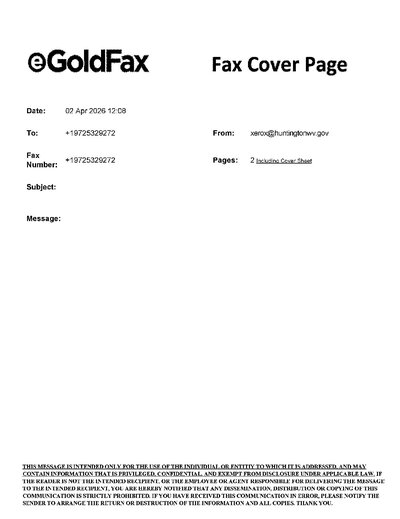 Fax from CityofHuntington