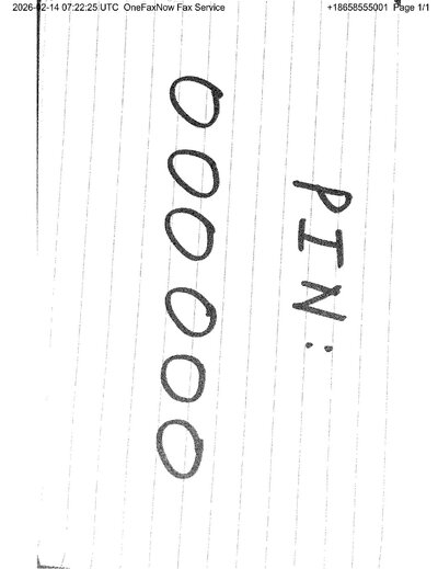 Fax from +186*****001