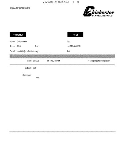 Fax from EducationCenter