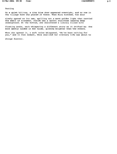 Fax from +166*****873