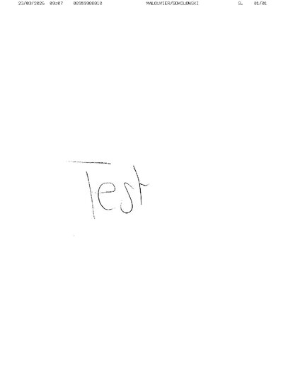 Fax from +6189*****810