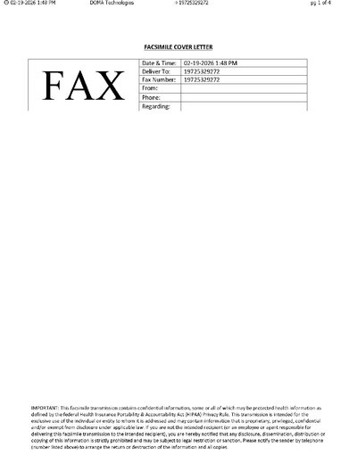 Fax from DOMATechnologies