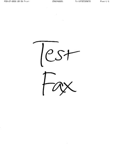 Fax from +256*****01