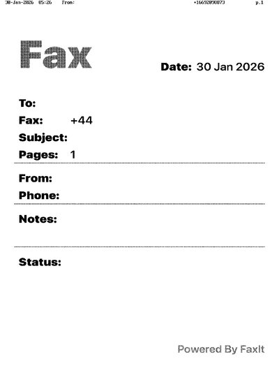 Fax from +166*****873