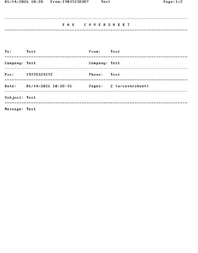 Fax from +190*****307