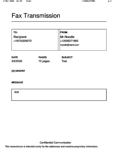 Fax from +120*****905