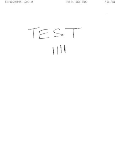 Fax from +184*****140