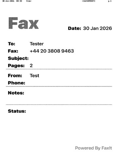 Fax from +166*****873