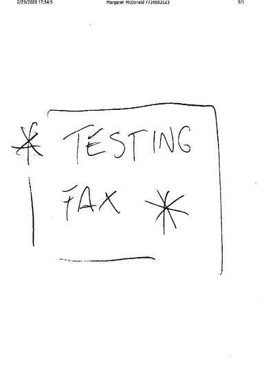 Fax from +773*****23