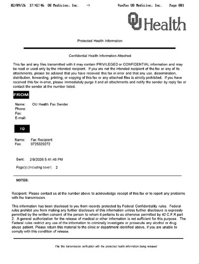 Fax from OUMedicineInc