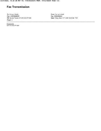 Fax from NymanTurkishPC