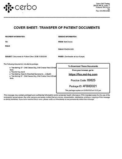 Fax from CerboQA2Testing