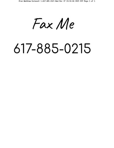 Fax from +617*****25