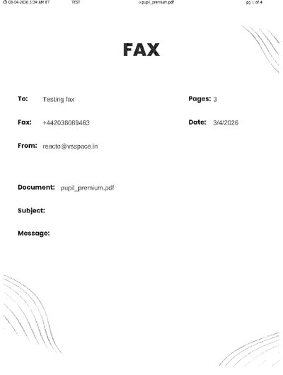 Fax from TEST