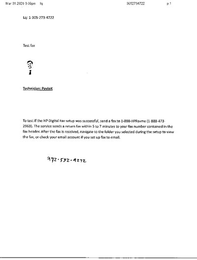 Fax from +305*****22