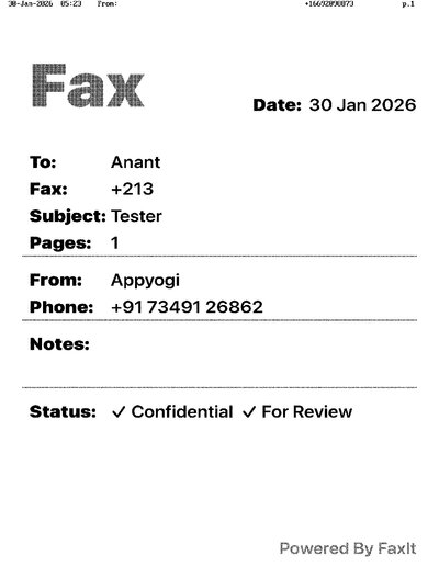 Fax from +166*****873