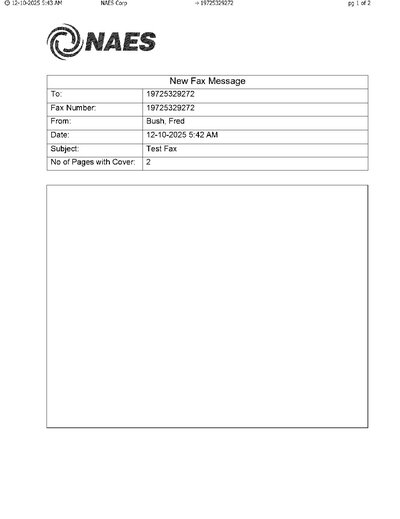 Fax from NAESCorp