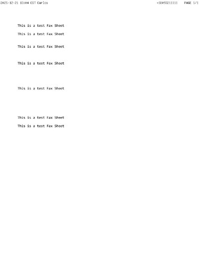 Fax from +180*****111