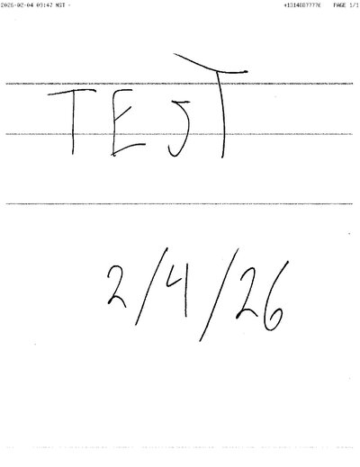 Fax from +131*****776