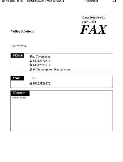 Fax from +140*****514