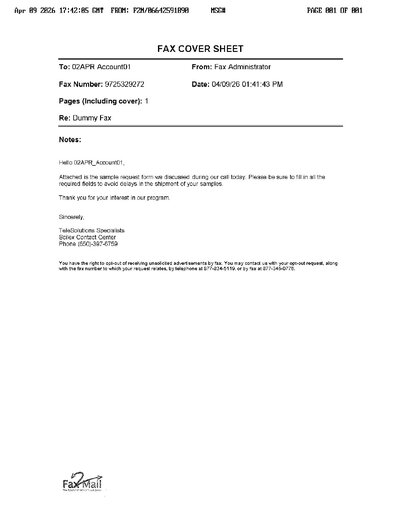 Fax from +303*****99