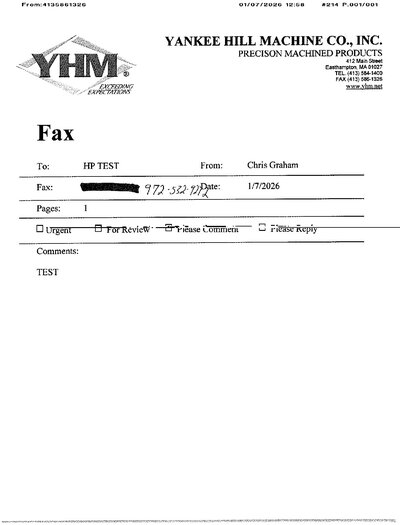 Fax from +413*****26