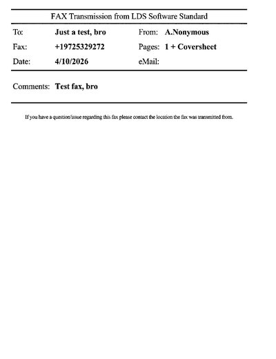 Fax from RomeoDistrictLibra