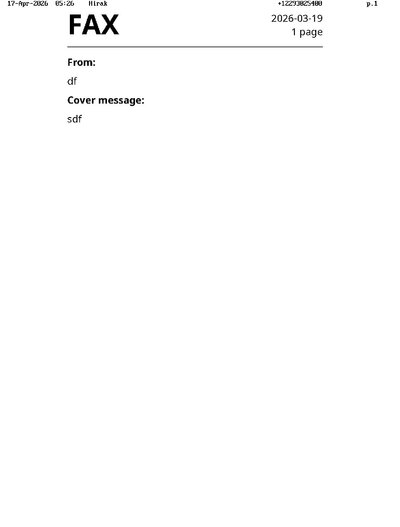 Fax from +122*****400