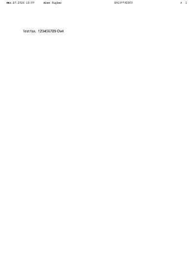 Fax from +151*****303