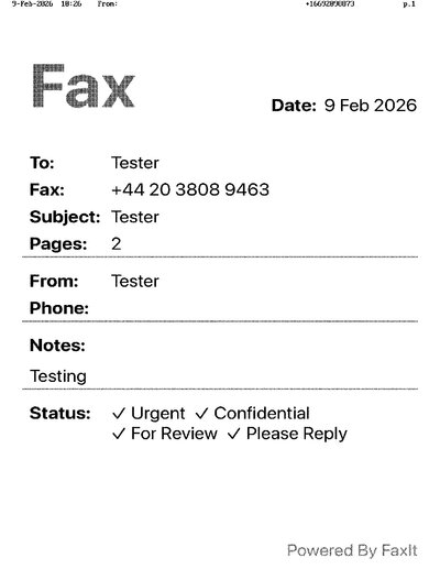 Fax from +166*****873