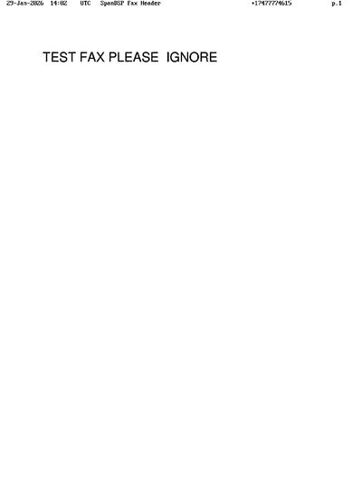 Fax from +174*****615