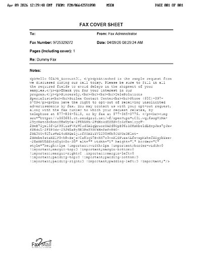 Fax from +303*****99