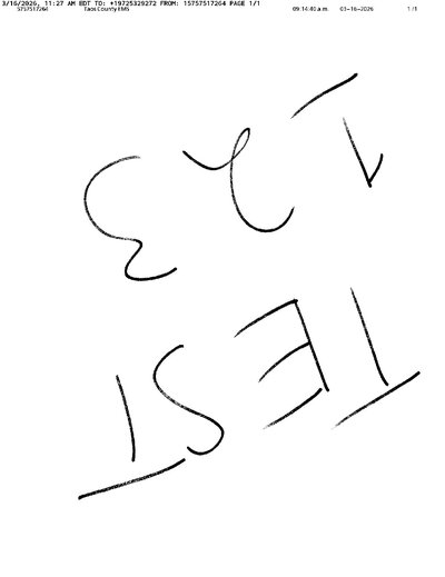 Fax from TaosCounty