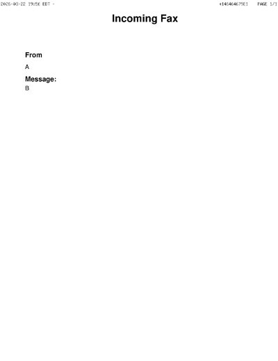 Fax from +146*****981