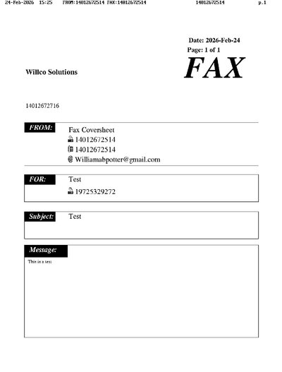 Fax from +140*****514