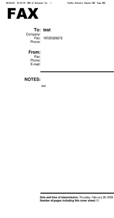 Fax from UHSofDelawareInc