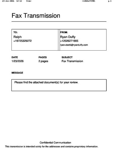 Fax from +120*****905