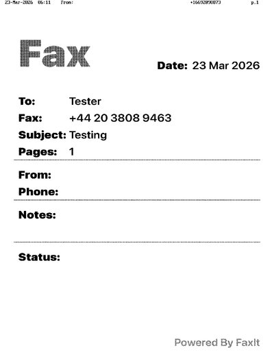 Fax from +166*****873