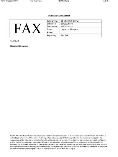 Fax from FredHutchinson