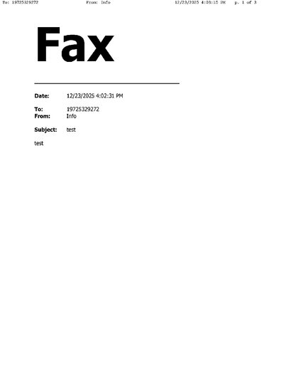 Fax from +954*****47