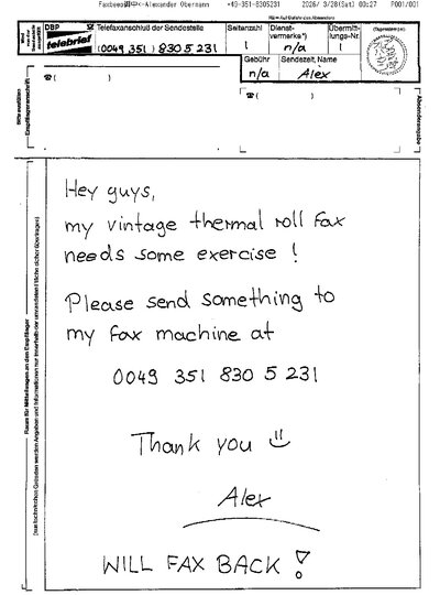 Fax from +4935*****231