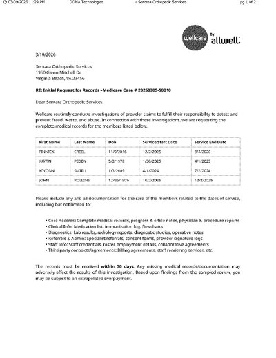 Fax from DOMATechnologies