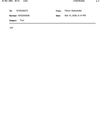 Fax from +192*****626