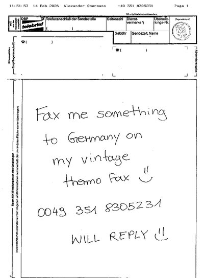 Fax from +4935*****231