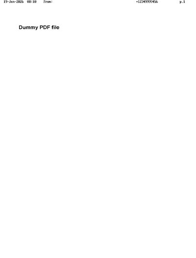 Fax from +123*****456