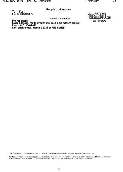 Fax from +120*****476