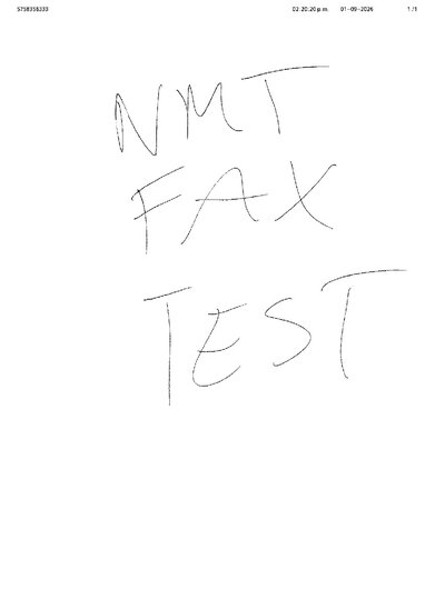 Fax from +575*****33