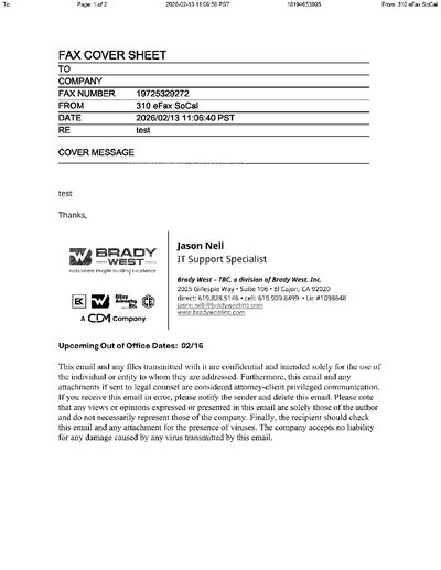 Fax from +161*****805