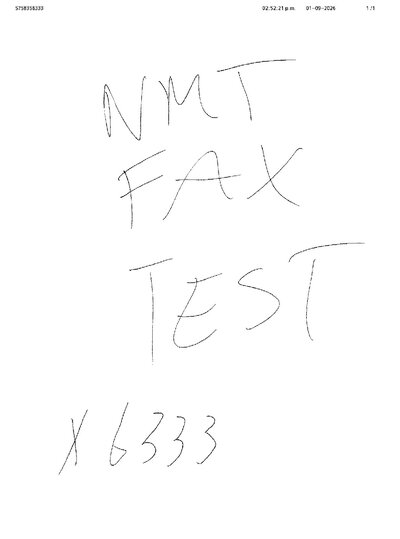 Fax from +575*****33